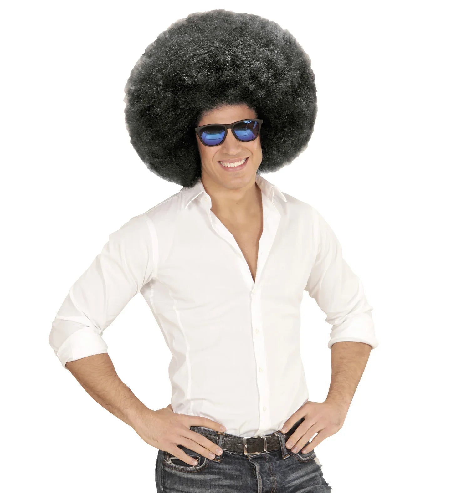 Peluca Super Afro Morena Pelucas Widmann